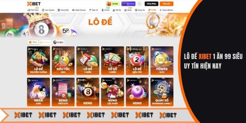 Lô đề Xibet 1 ăn 99 siêu uy tín hiện nay